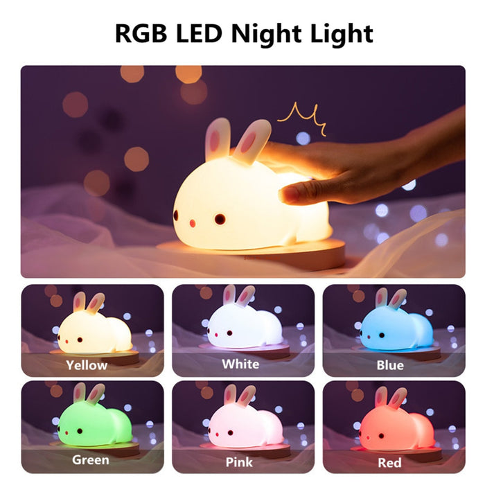 RGB LED Rabbit Night Light