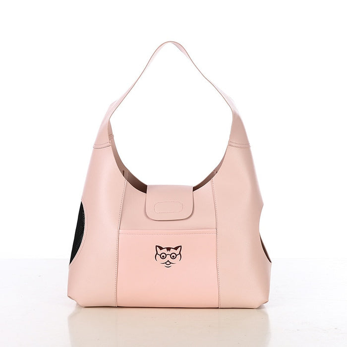 Cute Lion-Shaped Pet Canvas Shoulder Bag