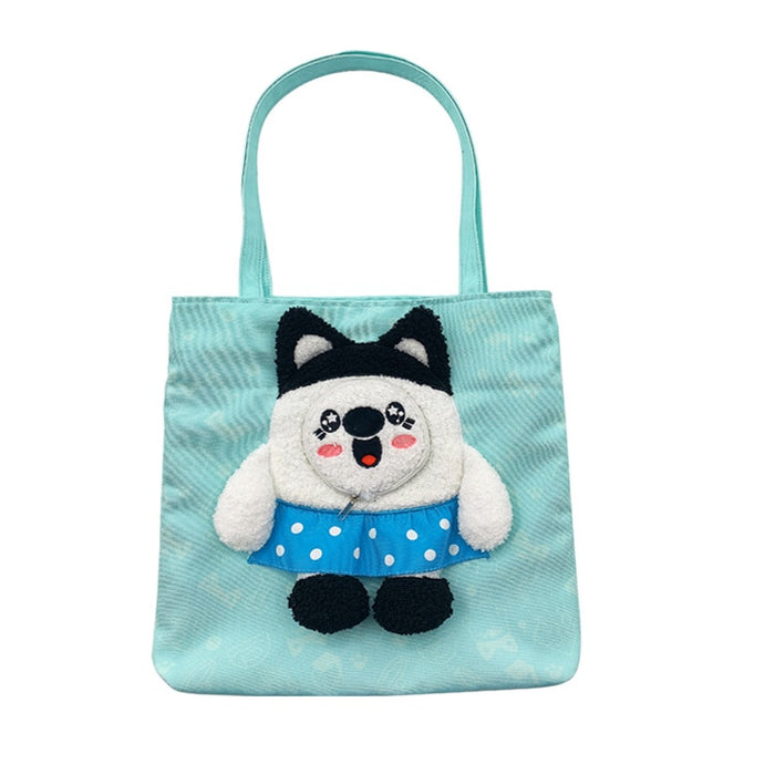 Cute Lion-Shaped Pet Canvas Shoulder Bag