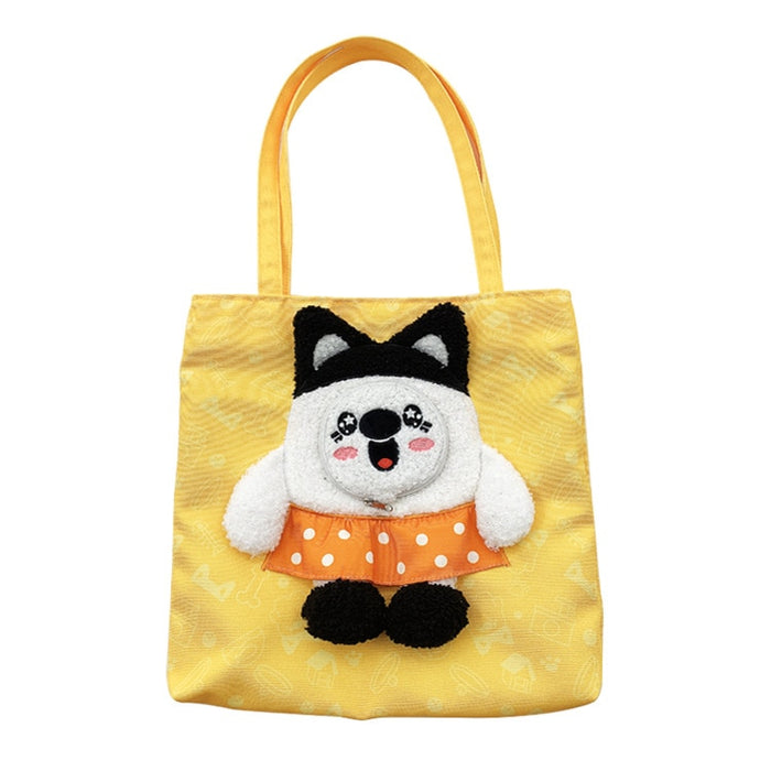 Cute Lion-Shaped Pet Canvas Shoulder Bag