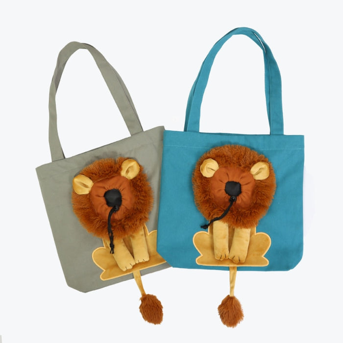 Cute Lion-Shaped Pet Canvas Shoulder Bag