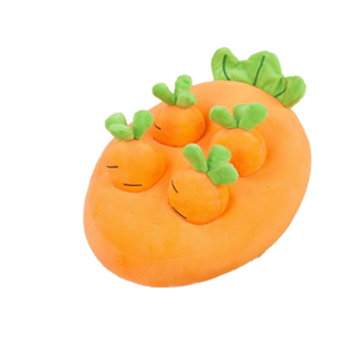 Dog Cat Carrot Plush Chew Toy