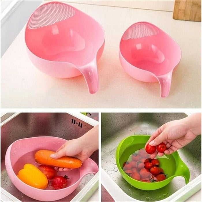 Plastic Rice Beans Peas Washing Filter Strainer