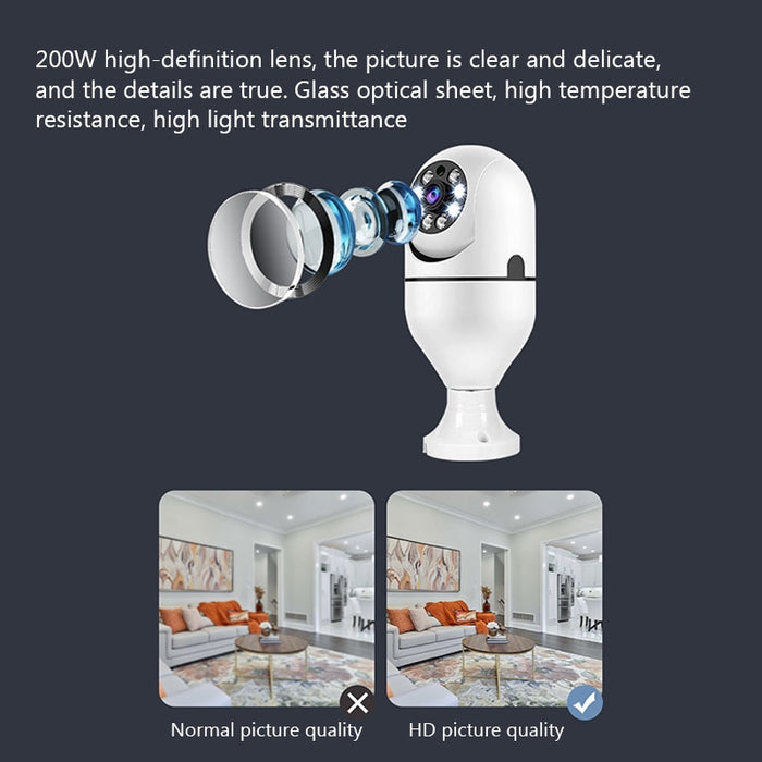 E27 Bulb Wireless Camera